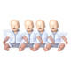 Maniqui Rcp Practi Baby Pack 4 Unids con Funda